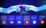 robot hands touching