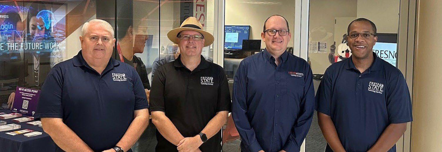 Four Fresno State Tech Services workers 