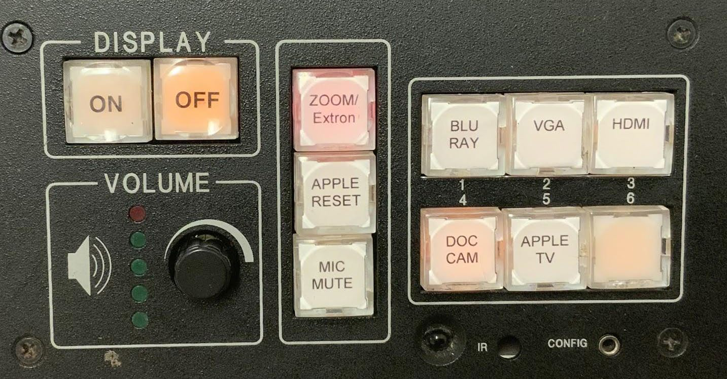 Analog instructor station control panel