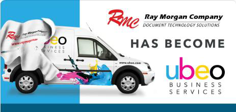 ubeo and Ray Morgan Company copier services graphic