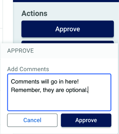 Adding comments to a status