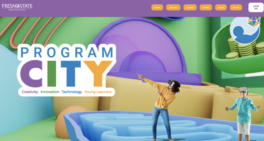 screenshot of program C.I.T.Y website