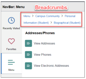 Breadcrumbs Screenshot