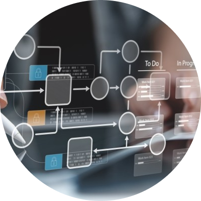 illustration of a workflow diagram