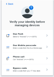 verifying identity authentication methods 